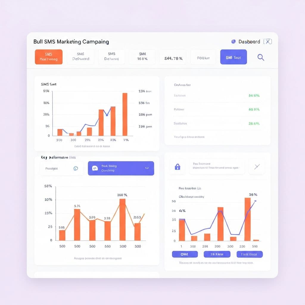 Bulk SMS marketing dashboard with analytics - SMS service platform
